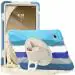 ProElite Cover for Samsung Galaxy Tab A9 Plus 11 inch Case Cover, Rugged 3 Layer Armor case Cover for Samsung Galaxy Tab A9+ 11 inch Hand Grip and Rotating Kickstand, Rainbow Blue
