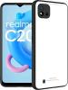 EDGEKART Realme C20 White Toughened Glass Back with TPU Bumper Case Cover,MOBILE COVER|FLIP COVER| BACK COVER| MOBILE COVER|MOBILE CASE