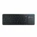 Portronics Bubble Pro Wireless Keyboard with Touchpad, Bluetooth & 2.4 GHz Dual Connectivity,(Black)