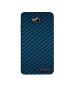 Casotec Blue Stripes Design Printed Silicon Soft TPU Back Case Cover for Micromax Canvas Juice 4 Q382