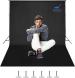 Windrop Solutions Black Polyester Screen Background - 8X12 Ft. (Pack Of 1)