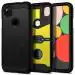 Spigen Black Polycarbonate Tough Armor Back Cover Case For Google Pixel 4A
