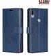 SCARDY SAMSUNG J1 ACE BACK COVER / LEATHER FLIP COVER / BLUE COLOR