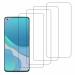Kite Digital OnePlus 8T Transparent Tempered Glass Screen Protector with Full Screen Coverage - Except Edges and Easy Installation Kit (Pack of 4)