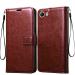 Frazil Vintage Leather Finish Flip Cover for Vivo V5 Plus | Inside Pockets & Inbuilt Stand | Wallet Style Back Case | Magnet Closure (Brown)