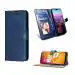 Fastship Vintage Magnatic Closer Leather Flip Cover for Motorola Moto 1 Power - Cobalt Blue