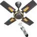 Stardom Dee Cee Series With Wireless Remote Controlled 65W 600MM 4 Blade Ceiling Fan, Brown