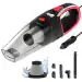 Roboson VC101 Car Vacuum Cleaner Portable Handheld Vacuum Cleaner with Powerful 5000 PA Suction, 12V DC/110W, Long 4.5m Cord, Mini Car Air Pump for Deep Cleaning (1 Year Warranty)