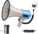 kh Wireless, Portable and Bluetooth Megaphone Speaker PA Bullhorn - Built-in Siren for Outdoor Sports, Cheerleading Fans, Coaches and Safety Drills