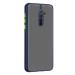 Fastship POCO M2 Back Cover Smoke Case | Camera Bump Protection Frosted Matte | 360 Degree Anti-Drop for Mi POCO M2 - Navy Blue