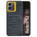 Knotyy Back Cover TPU Case for Redmi 12 5G | Soft and Flexible | Camera Bump Protection | with Yellow Ring (Grey, Pack of: 1)
