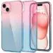 Spigen Liquid Crystal Back Cover Case Compatible with iPhone 15 (TPU | Gradation Pink)