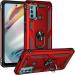 KrKis Motorola G51 5G, Motorola Moto G51 5G, Moto G51 5G Red Rubber Grip Case Back Cover