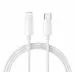 Ditto Hub Lightning Cable 1 m RAPID CHARGE AND SYNC CABLE Type-C to Lightning Premium Quality White