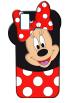 Lejaao iPhone 11 Cute Girlish 3D Mickey Mouse Red Rubber Silicone Mobile Back Cover