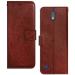 Juberous Flip Cover for Jio Phone Next/JioPhone Next/Jio Next PU Leather Vintage Case with Card Holder and Magnetic Stand (Brown)