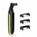 Havells ST7000 Rechargeable Dual-Blade Shimmer (Shaver cum Trimmer) with 3 Trimming Combs, Black & Yellow