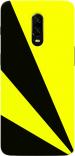 CustomEra OnePlus 6T Multicolour Yellow Lines Design Polycarbonate Hard Case Back Cover