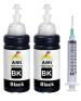 ANG Refill Ink for HP Printer Black Cartridges HP 802, 805, 678, 680, 803, 682, 46, 818, 685, 46, 21, 22, 901, 27, 703, 704, 862, 920, 808, 960 Black Ink Cartridge (100ml X 2 with 1 Syringe 10ml)