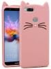 Aviaaz Honor 7X Pink Silicon Back Cover
