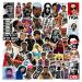 CodersParadise Pack of 52 - Hip Hop Rappers Vinyl Stickers For Laptop, Journal, Guitar, Mobile Phone - Waterproof Residue Free Stickers - Tupac, Mc Stan, Eminem, Divine