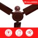 RPM Airtech 1200mm 3 blade Ceiling Fan Energy Saver, Brown