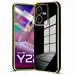 Star Craftune Back Cover for Vivo Y22 5G, 6D Liquid TPU Silicone Shockproof Flexible with Camera Protection Soft Back Cover Case for Vivo Y22, 5G- Black