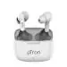 pTron Bassbuds Duo New Bluetooth 5.1 Wireless Headphones, 32Hrs Total Playtime, Stereo Audio, Touch Control TWS, Dual HD Mic, Type-C Fast Charging, IPX4 Water-Resistant & Voice Assistance (White)
