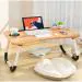 RIVARAJ Foldable Wooden Laptop Bed Tray Table, Multifunction Lap Tablet Desk with Cup Holder