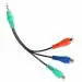 SeCro Stereo to RCA - SeCro 3.5mm Male Plug to 3RCA Female Adapter Cable Video Adapter for AV,Audio, Video, LCD TV,HDTV