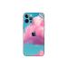 GADGETSWRAP Printed Vinyl Skin Sticker for Apple iPhone 12 - pink fluffy clouds