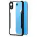 Fashionury Shockproof Crystal Clear Back Cover Case for Apple iPhone XR| 360 Degree Protection | Protective Design | Transparent Back Cover Case for Apple iPhone XR (Black Bumper)
