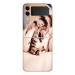 GADGETSWRAP Printed Vinyl Skin Sticker for Samsung Galaxy Z Flip 3 - funny lazy cat