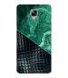 Shivcase OnePlus 3 Black and Green Marble Design Printed Colorful Back Case Cover