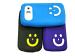 CLUBCLASSY TPU Back case Cover Soft Smile Design Pack of 3 pc. Compatible for Samsung Galaxy Fresh Trend Lite Duos S7392 S7390 Dual Sim Mix Colors