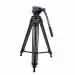 DIGITEK DPTR 601 VD 160CM Professional Heavy Duty Tripod with 2-Way Pan Head & Rubberized Leg, 15kg Max Load, Lightweight 3.1kg, 3-Section Adjustment, Idea for DSLR, Digital Video Cameras