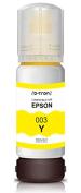 Dtron 003 70ml Refill Ink Bottle; Compatible with Epson Printer L3110 /L3101/ L3150 / L4150 / L4160 / L6160 / L6170 / L6190 Epson Printer Models (Yellow)