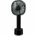 Geek Aire GF3 4 Blade 5 inch Rechargeable Handheld Fan with 2500 mAh Li-ion Battery, Black