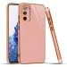 Mr. Case Samsung S20 FE 5G Light Pink Silicone 6D Gold Plated Frame Back Cover