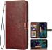 Mobile Mantra Brown Leather Flip Back Cover Case For Micromax In 2S