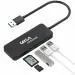 Gizga Essentials Black High Performance USB Hub, 5 in 1 USB Hub, Fast Data Transfer