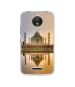 Casotec Taj Mahal Design Printed Silicon Soft TPU Back Case Cover for Motorola Moto C Plus