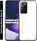 Zybux Samsung Galaxy Not20 White Glass and Silicon Mobile Back Cover