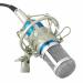 Powerpak BM 800 Blue Metal Silica Gel Professional Condenser Microphone With Shock Mount