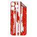 FCS Printed Mobile Back Skin Sticker Vinyl For Infinix Hot 11 2022 Cyber Punk Red Back Skin (FCS-70)