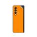 GADGETSWRAP Premium Material Skin Vinyl Decal Sticker Compatible With Samsung Galaxy Z Fold 3- Orange Carbon