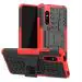 S-Hardline Vivo V15 Pro Red Rubber, Plastic Dazzle Case