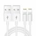 cablebasket Cable for Iphone | Fast Charging & Data Sync USB Cord Compatible Apple Charging Cable for iPhone 6/6S/7/7+/8/8+/10/11, iPad Air/Mini, iPod and iOS Devices. PACK-2 (white)