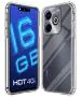 HUPSHY Back Cover for Infinix Hot 40i (Transparent, Flexible, Silicon, Pack of: 1)
