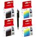 Canon PG 810 Twin & CL 811 Twin Ink Cartridge (Set Of 4) With 3in1 Multi-Function Mobile Phone Stand